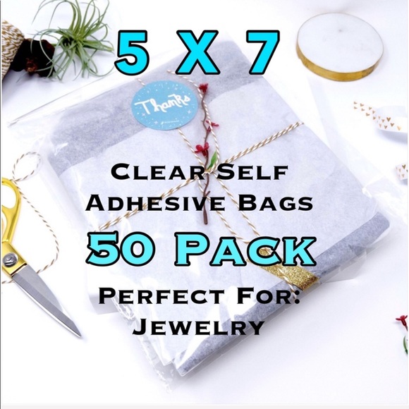 Other - 50 5X7 Clear Self Adhesive Bags PRICE IS FIRM